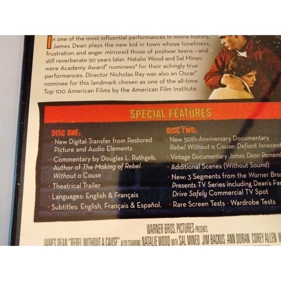 The Complete James Dean Collection DVD Giant East of Eden Rebel 5 Disc Set - Picture 11 of 16